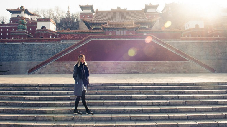 Misha Nonoo at the Summer Palace, Beijing..jpg