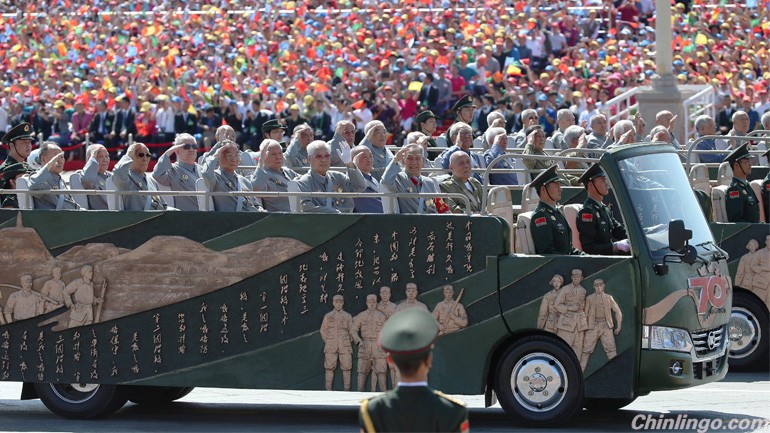 U.S. veterans,China's V-Day parade