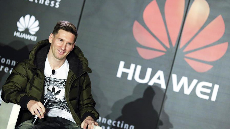 Huawei, Messi, smartphone markets