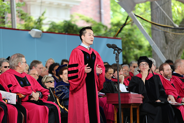 he jiang, harvard commencement speech, chinese student